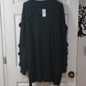LANE BRYANT Ruffle Sleeve Sweater